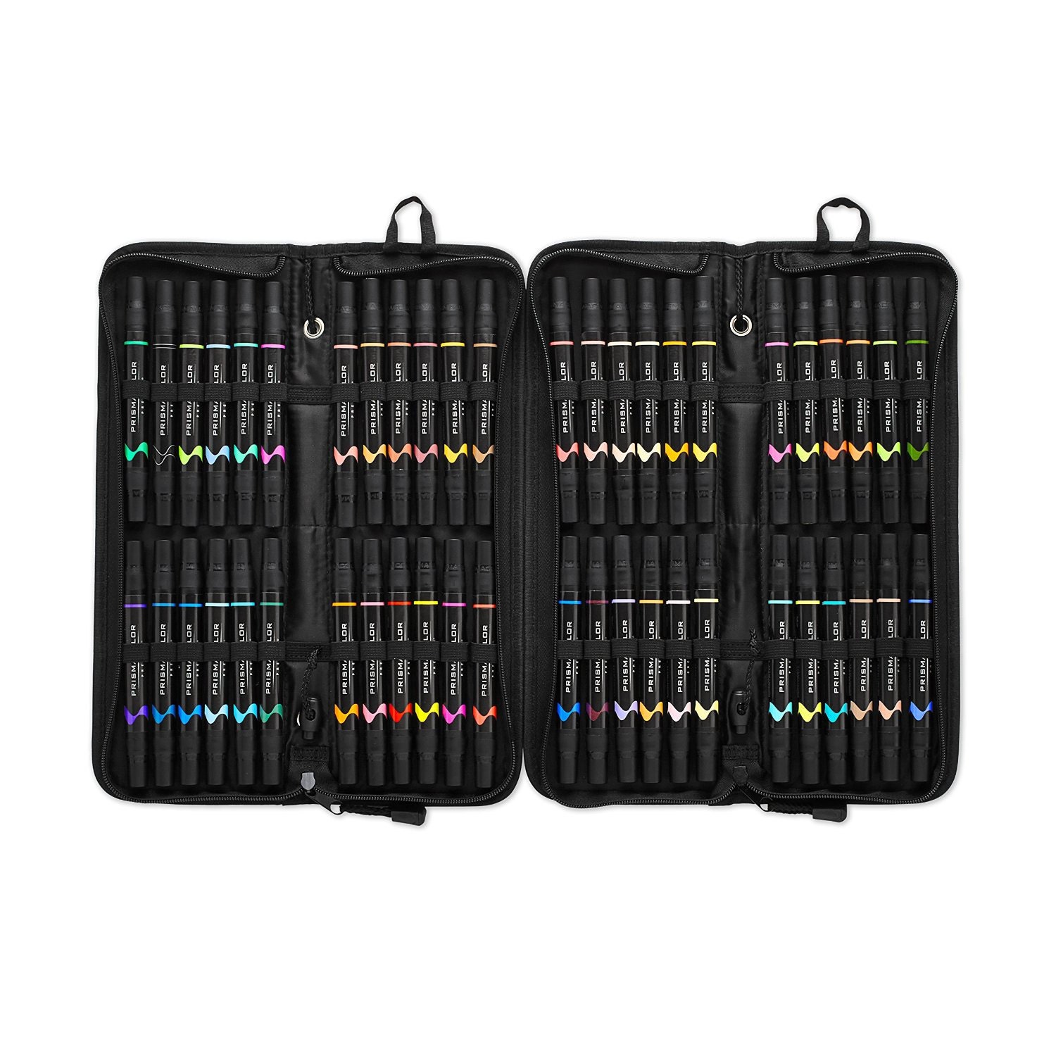 48ct Dual-Tip Brush Marker Set in Plastic Case - Mondo Llama™