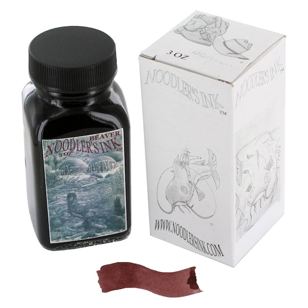 Rusty Red Brown Antietam Fountain Pen Ink, Fountain Pen Bottled Ink; Noodlers 3 oz Bottle; Inking, Coloring, Drawing, Calligraphy