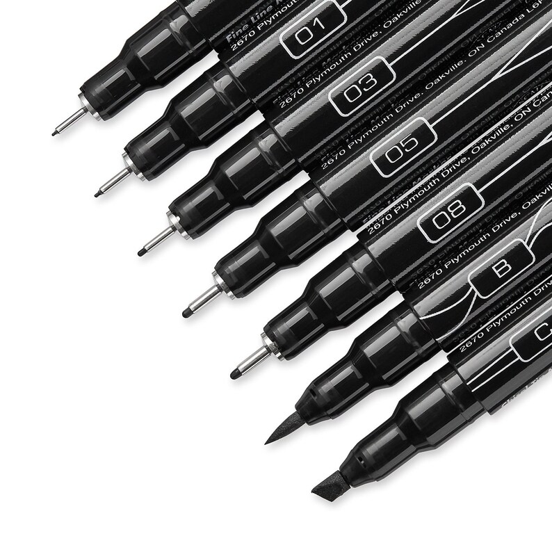 Prismacolor Premier Black Color Markers Shading & Rendering Prismacolor