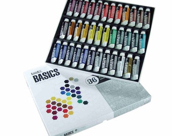Acrylic Paint Set; Tube, 36 Piece Acrylic Paint Set