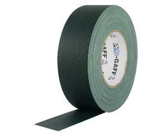 Green Gaffer Tape; 2inx55yd Heavy Duty Pro Grade Gaffer's Non-Reflective, Waterproof, Multipurpose Tape; Stronger than Duct Tape