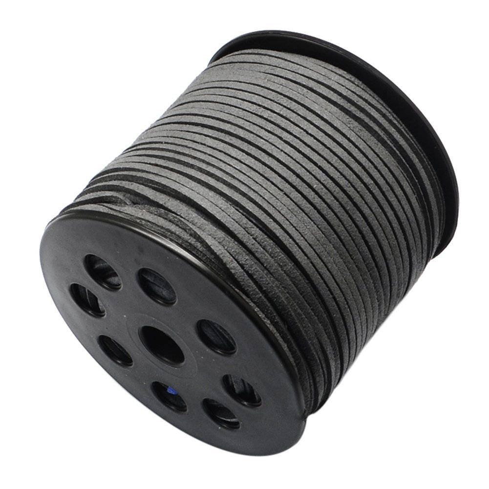 Dark Slate Gray Velvet Leather Cord 3 x 1.4 mm Soft Micro Etsy