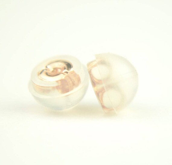 Earnuts Earring Safety Backs Dont Lose Your Earrings Rubber Petal Style Earring Wire Stopper 100