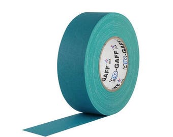 Teal Green Gaffer Tape; 2inx55yd Heavy Duty Pro Grade Gaffer's Non-Reflective, Waterproof, Multipurpose Tape; Stronger than Duct Tape