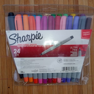 24 Sharpie permanente markers met ultrafijne punttip, Sharpie Sanford gekleurde markers, pennen, 2011533