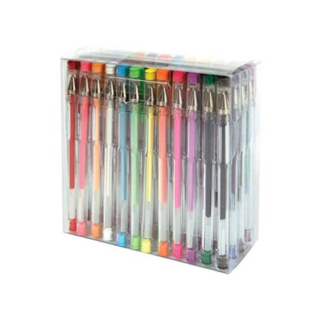 48 Gel Pens Color Pen Set Fiskars Glitter Metallic Neon Etsy