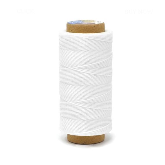 210D 1mm Flat Waxed Polyester Thread for Leather Craft Hand Sewing