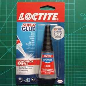 Botella de cuello largo líquido Loctite Super Glue transparente, superpegamento para plástico, madera, metal, manualidades, adhesivo instantáneo, secado rápido 0,35 fl oz 10 ml