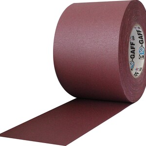 Ruban adhésif extra large rouge bordeaux ; Ruban adhésif résistant non réfléchissant, imperméable et polyvalent de qualité professionnelle, 4 po x 55 vg