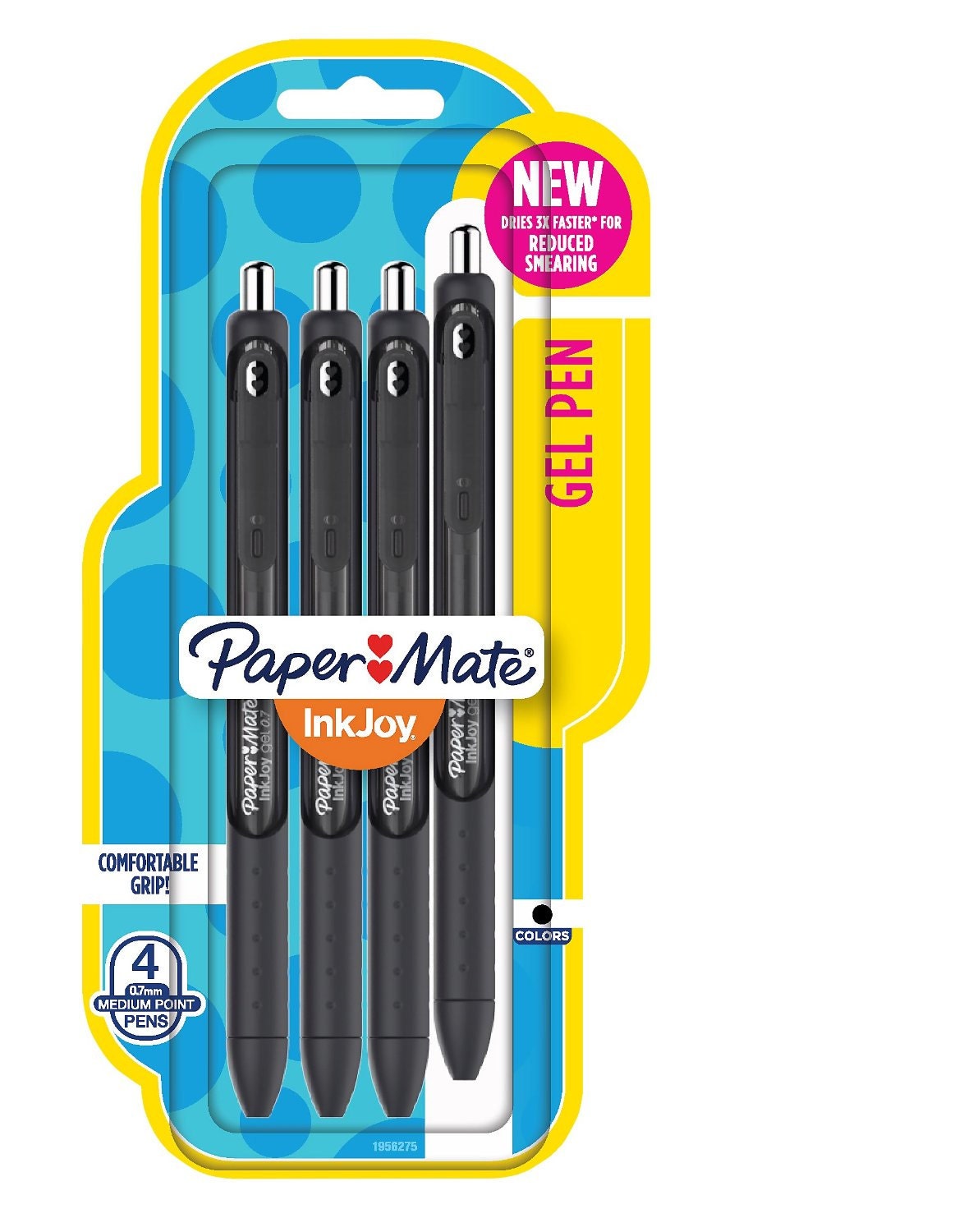 Paper Mate InkJoy Pens, Gel, Medium Point (0.7mm) - 4 pens