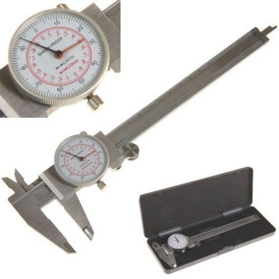 6'' 150mm dual vernier scale caliper depth gauge stainless steel dial