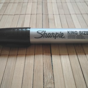 Black Sharpie Pro King Size Jumbo Heavy Duty Marker, Chisel Tip, Point, 15101PP