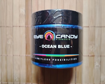 Ocean Blue Premium Mica Mineral Powder Pigment, Woodworking, Epoxy, Resin, Natural Bath Bombs, Paint, Soap, Nail Polish, Lip Balm, Eye Candy