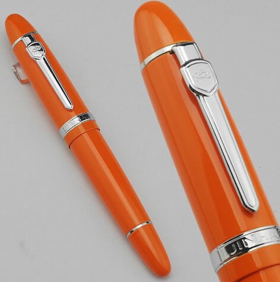 TopHomer Fountain Pen, 0.38 Extra Fine Nib, Executive Pens For Business Signature(Orange