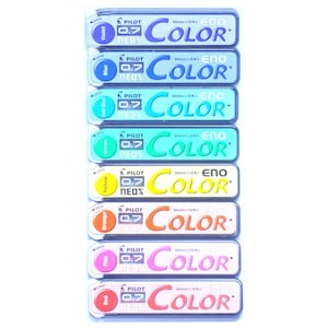 0.7 Color Refill Leads for Automatic Mechanical Pencil, Pilot Color Eno Neox Mechanical Pencil Lead Refill; 8 Colors; 0.7mm