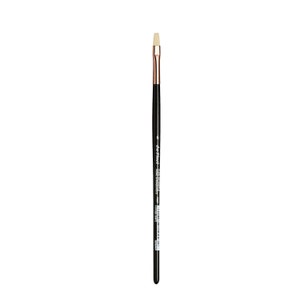 Oil Painting Brush, Da Vinci Series 7007 Series Flat Short Handle &#39;Plein Aire&#39; Brush. Hog Bristle with Clamped Copper Ferrule, Size 6