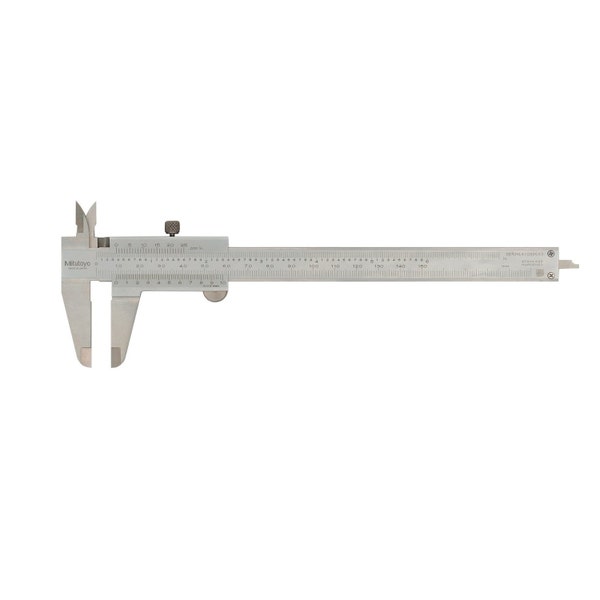 Vernier Caliper, Jewelry Bead Measuring Tool, 6 Inch 150 mm Measuring Range, Inch Metric Fractions; Mitutoyo 530-312