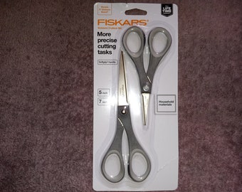 Fiskars Performance Titanium Scissors 7 Inch and 5 Inch Set, 156340-1001