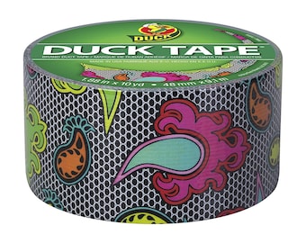 Multi-Color Lace Printed Duct Tape, 1.88" (48mm) x 10Y (9M) Decorations, Gift Wrapping, Planners, Scrapbooking, Card Making, Embossing