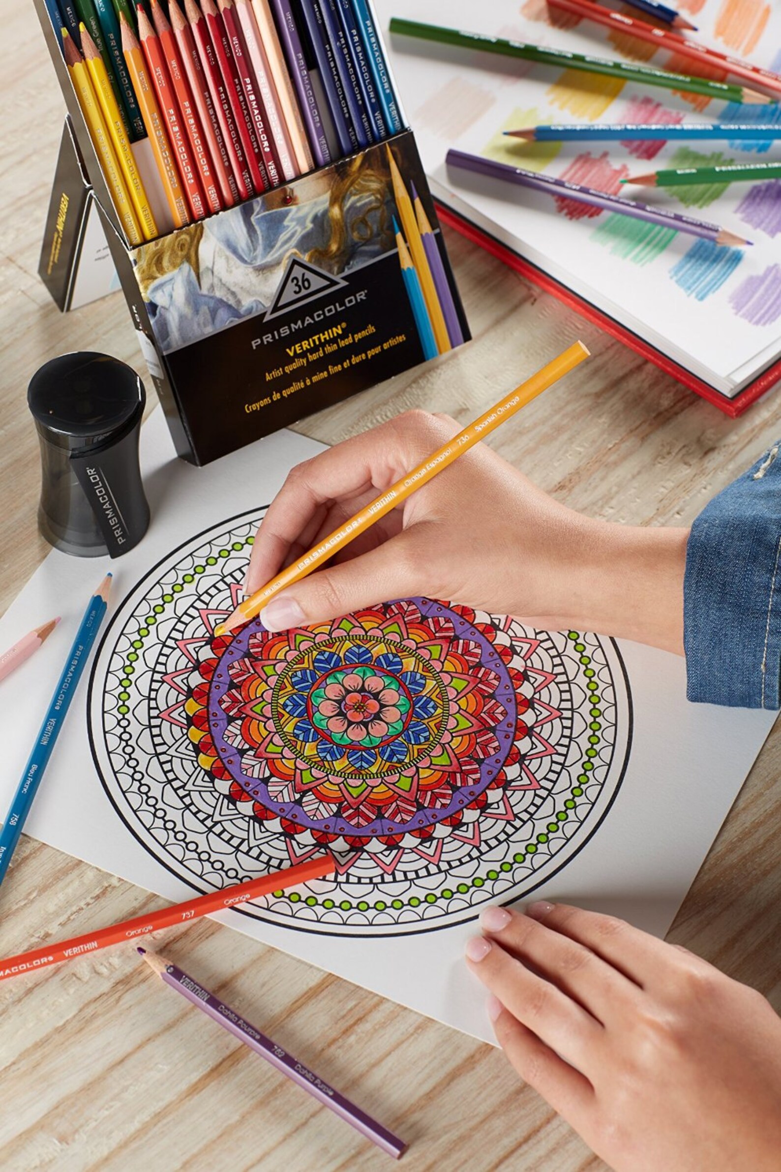 12 Prismacolor Colored Pencils Premier Verithin Hard Lead Set Etsy