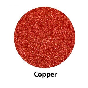 Copper Red High Glitter HTV Iron On Heat Transfer Vinyl for Most Fabrics; Cricut, Silhouette or cut by hand; 12x20 inch Heat Transfer Vinyl