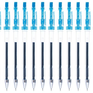 12 Sky Blue Korean Gel Ink Kawaii Cute Pens; Adult Coloring Books, Bible Journaling, Planer Midori DONG-A Fine-Tech Gel Pens 0.3mm Tip Point