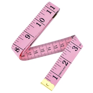 Misura di nastro morbido rosa, nastro di misurazione; Nastro per righello flessibile per cucito, sarta, sarto, 60 pollici, 150 cm