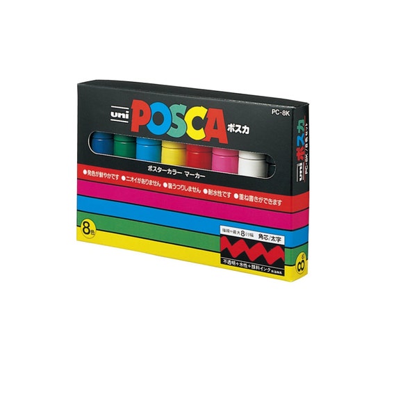 Uni POSCA PC-8K 8mm Chisel Paint Marker Pens -  Israel
