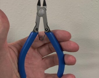 ATAR Wire Flush Cutters – Ultra Sharp Precision Side Nippers For Electronics, Jewelry, Crafts (Model ATSC1, Blue, 52g) - View #2