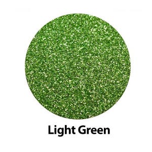 Light Green High Glitter HTV Iron On Heat Transfer Vinyl for Most Fabrics; Cricut, Silhouette or cut by hand; 12x20 inch Heat Transfer Vinyl