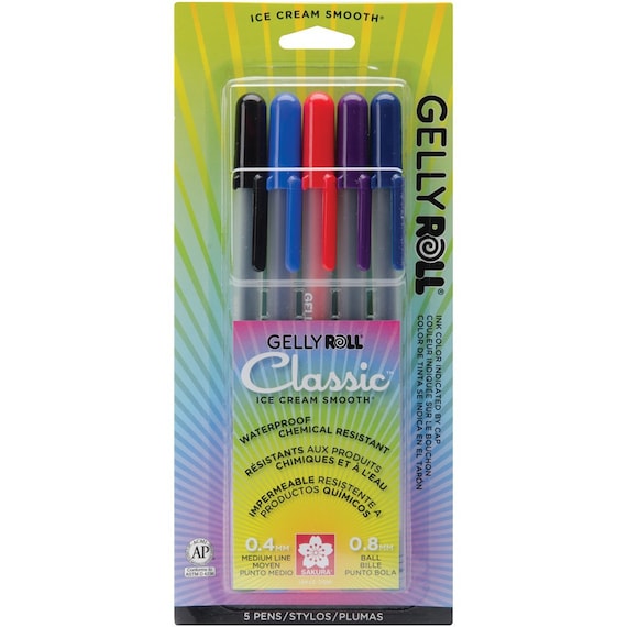 Sakura Gelly Roll Pens - Assorted Colors, Set of 5