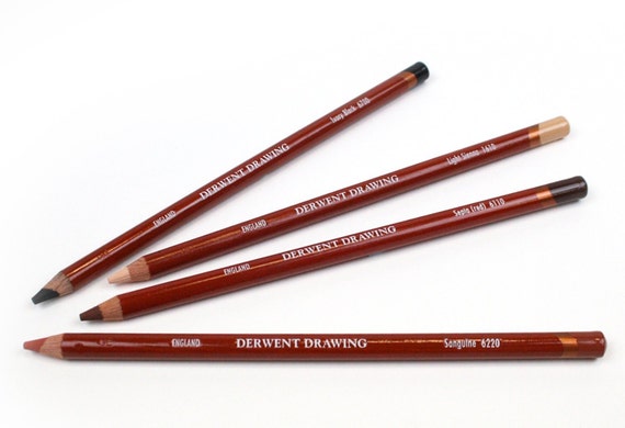 DERWENT Fine Art Pencils 色鉛筆セット Derwent Colored Drawing Set of 6 Pencils; Soft, Creamy 5mm