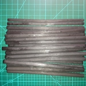 25 Natural Willow Charcoal Sticks, 5-7mm Diameter; Drawing, Sketch, Sketching Artists Set Kit