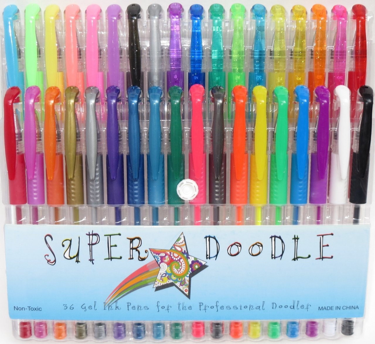 48 Unique Colors (No Duplicates) Gel Pens Gel Pen Set for Adult Coloring  Book