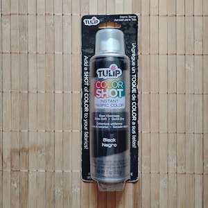 Schwarze Tulpe ColorShot Instant Textilfarbe Spray, 3 Unzen, 33605, permanent und maschinenwaschbar