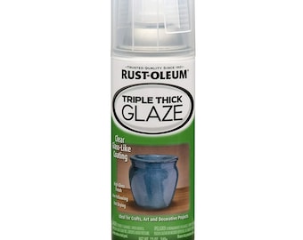 Rust-Oleum Clear Triple Thick Glass Like Spray; Rust-Oleum Protective Topcoat Coating Varnish Sealant Aerosol Spray; 11-Ounce