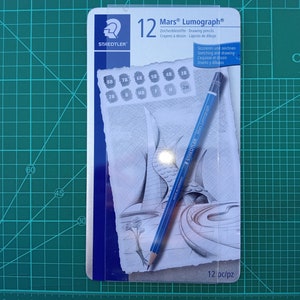 Staedtler Lumograph Mars Graphite Pencils; Soft Set; 12 Degrees; Drawing, Sketching Pencils Staedtler Artists Pencil Set 100G12S