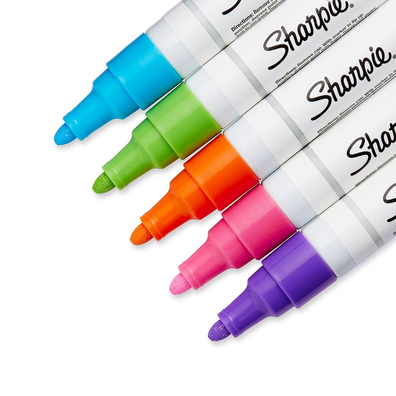 Sharpie Oil Based Medium Point Paint Markers 5 Fashion Etsy