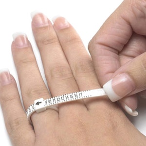 Easy Ring Sizer, Ring Sizing Tool, Finger Gauge; Jewelers Ring Gauge; US Sizes 1-17