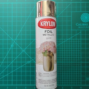 Pintura en aerosol metálica Krylon Gold Foil, similar al metal real, 8 oz, K01050000