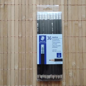 36 Staedtler Norica HB #2 Pencil; Graphite, Black, Presharpened, Artists Set; Pro Staedtler Drawing, Sketching Pencils 132 49