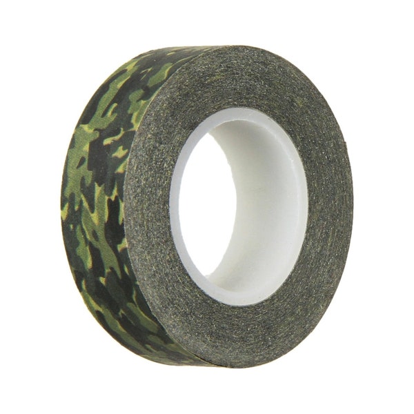 Camouflage Khaki Mini Klebeband, 15mm x 50 Fuß (15 Meter) Dekorationen, Geschenkverpackung Scrapbooking Kartenherstellung