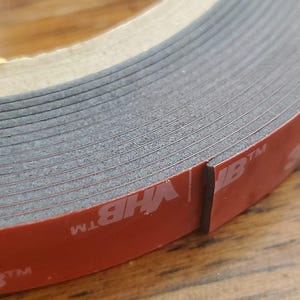 3M Double Sided Mounting Tape, Heavy Duty, VHB Foam Adhesive, Indoor Outdoor, Waterproof, 3M 3M5952, 1/2&quot; x 15.4ft, 12.7mm x 4.7m