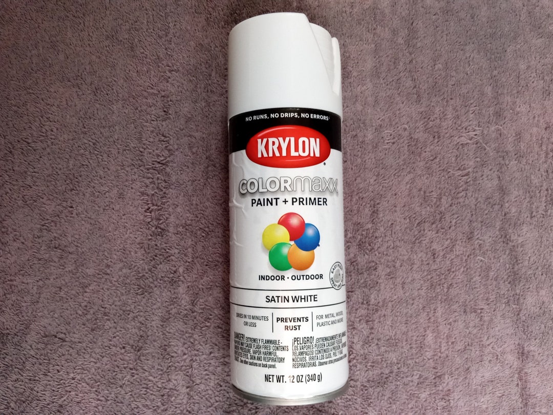 Krylon aérosol COLORMAXX peinture + apprêt blanc lustré, 340 g main image 1