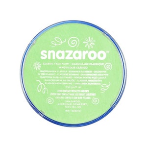 Pale Green, Face Paint, Ink; Body Art, Marking, Cosplay, Carnival, Theater, Temporary Tattoo, etc Snazaroo Classic Face Paint
