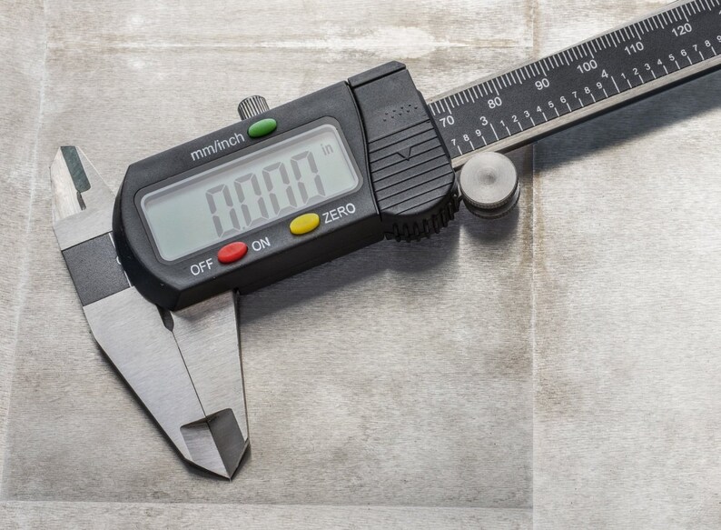 Mini Dial Caliper Mini Brass Caliper & Ruler Set - 80mm Double