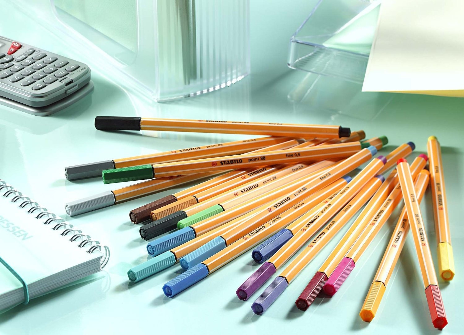 Point 88 Fineliner Pens 0.4m 30 Color Wallet Set 2 Pack 