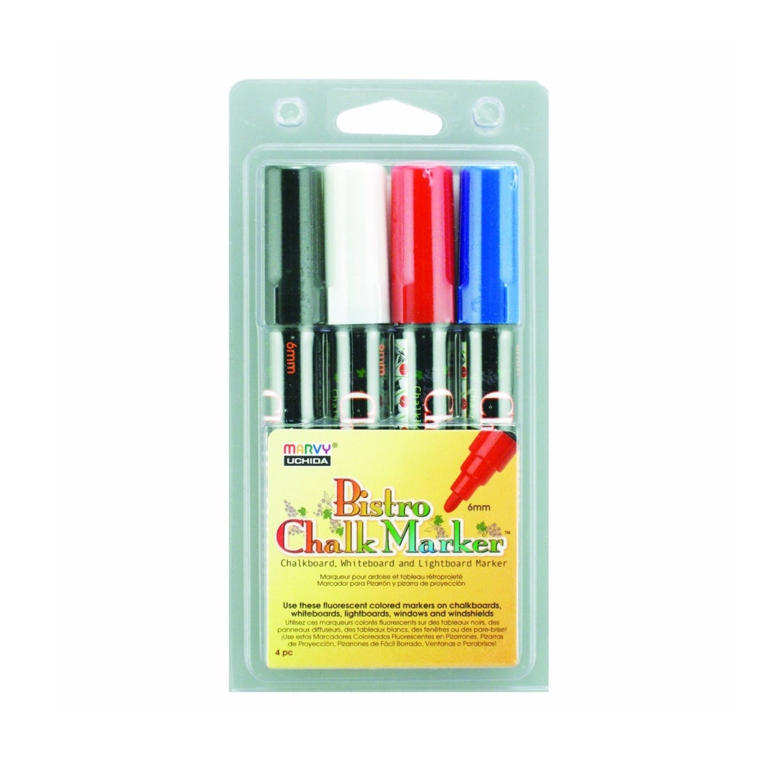 Chalkola Lot De 6 Marqueurs à Craie Liquide Effaçables à Sec Pour