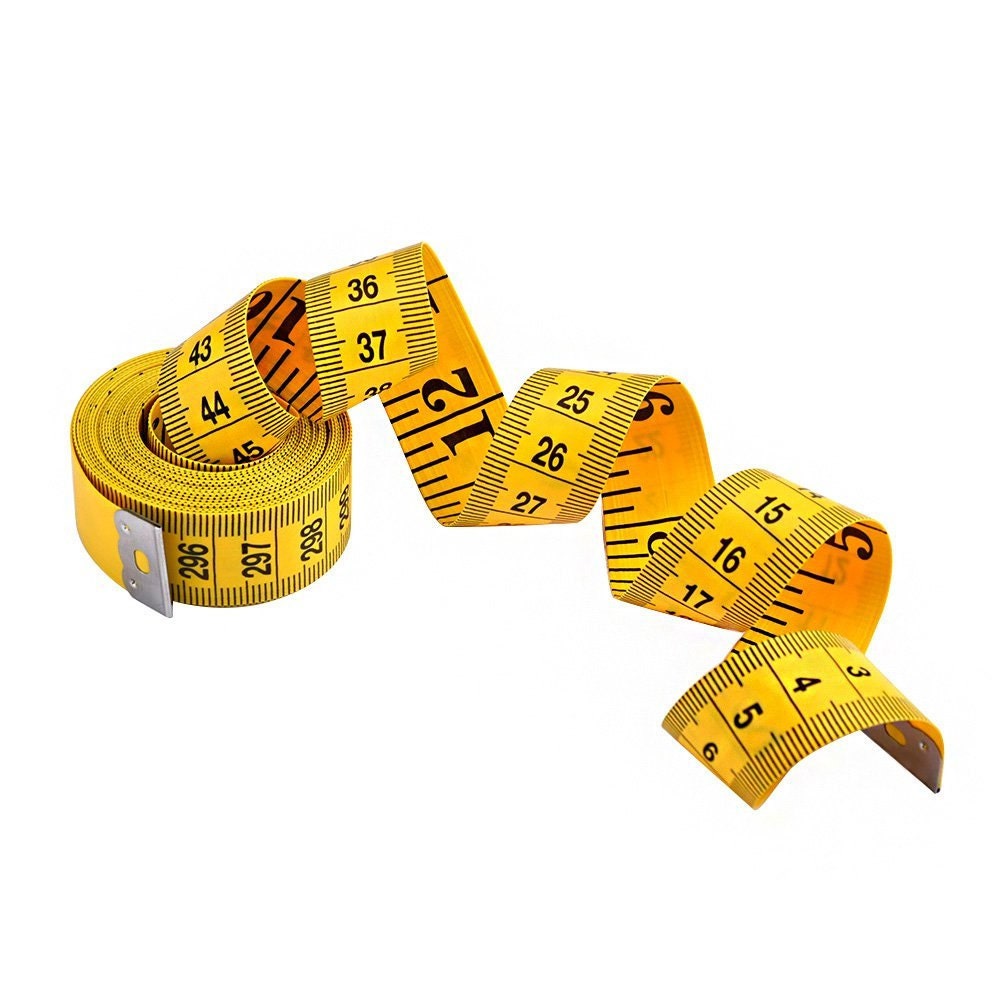 120 Inch (300 cm) Soft Tailor Tape Measure for Sewing - Yellow