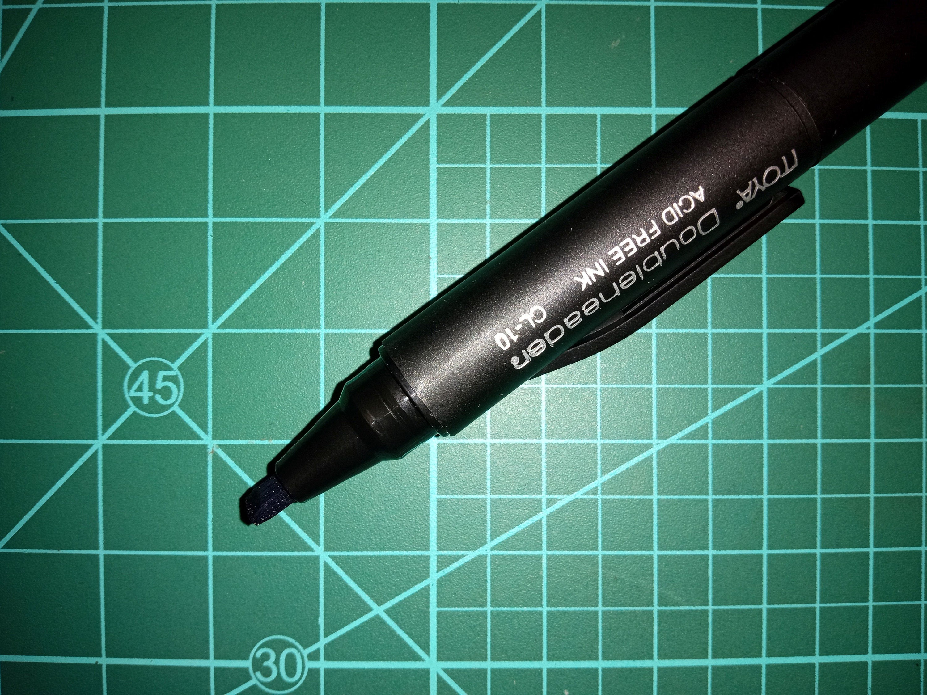 Itoya Double Header Calligraphy Marker - 1.5mm & 3mm Chisel Tips In Green For Lettering & Art